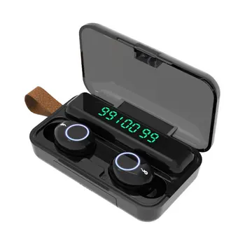 

F9-30 Digital Headphones Wireless Binaural Headset With Battery Display Sports Business Call Wireless Headset