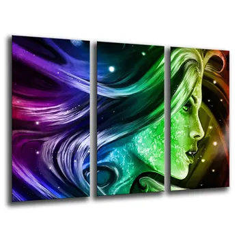 

Box Fantasia Abstract photo print on wood, modern picture decorative 26135
