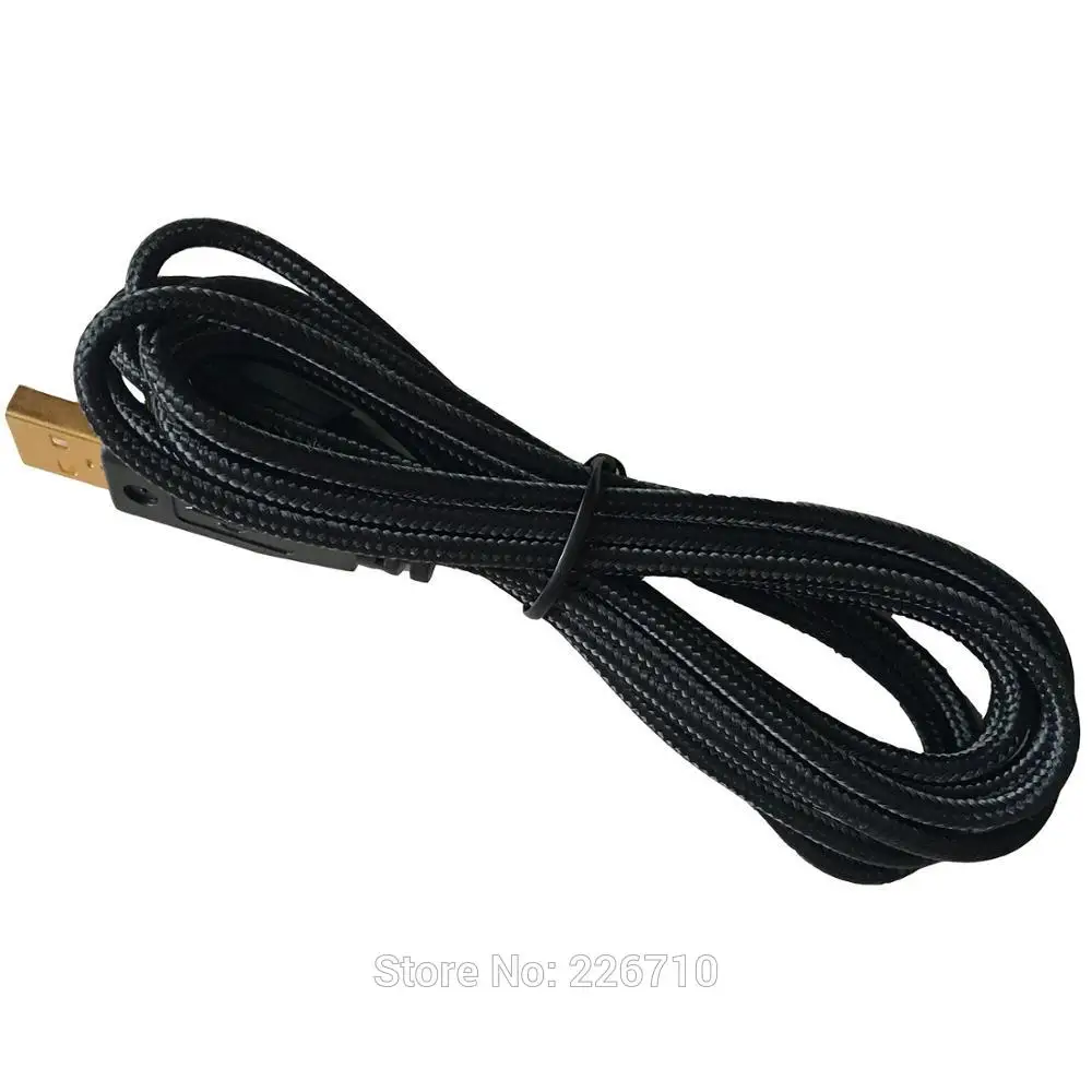 Ouroboros мышь USB черный нейлоновый кабель/USB линия/USB провод для Ra Zer игровая Замена 100%