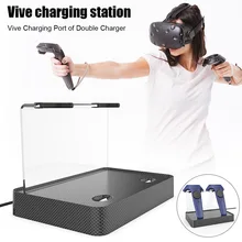 Беспроводная зарядная станция Магнитная двойная зарядная подставка для htc VIVE VR контроллер GK99