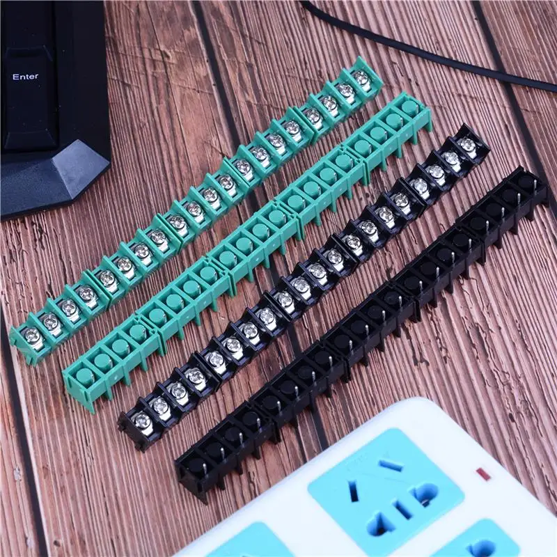 10pcs/lot  High Quality KF7.62-4Pin Green And Black Connector Pcb Screw Terminal Block Connectors