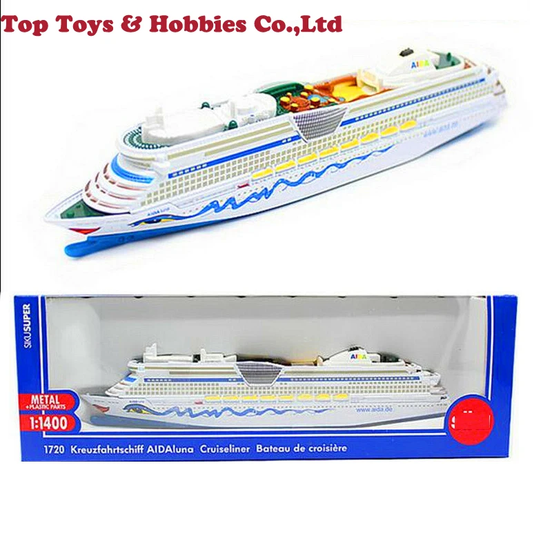 

Kids toys 1/400 Scale Diecast Model 1:1400 1720 Kreuzfahrtschiff AIDA Luna Cruiseliner Bateau de croisiere Collection Model