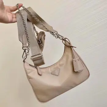 

Two in one Luxury Nylon Small Subaxillary Bags designer Women Crossbody Bag Retro Mini Shoulder Bag Handbags waterproof with box