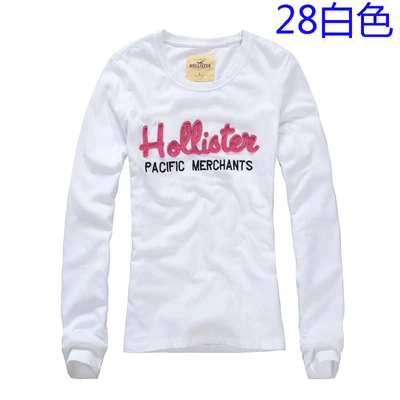 Мятный Женская рубашка Moleton feminino, abercr& ombie camisa, футболки hollisti, супер длинный рукав, хлопок, высокое качество, футболки - Цвет: Мятный