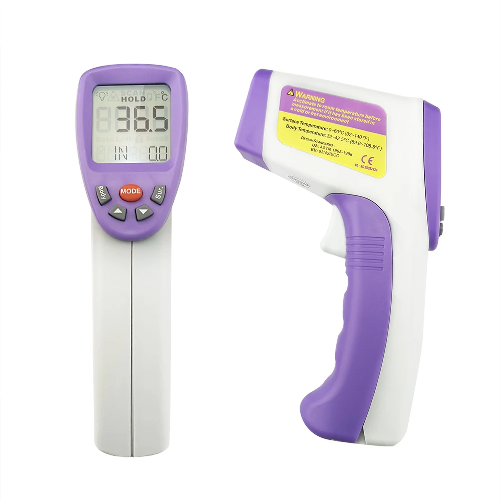 

Digital Infrared Thermometer Non-Contact Ear Forehead Thermometer Baby Adult LCD Backlight Temperature Meter with Fever Alert