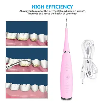 

Electric Tooth Cleaner Ultrasonic Scaler Ultrasonic Vibration Removal Calculus USB Charging Tooth Whitening Care Instrument