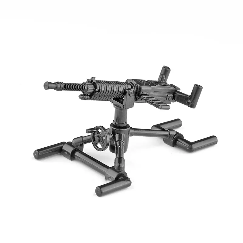 Construction Blocks Building Blocks WW2 Military Weapon Building Blocks Maxine U.S. M1919A4 Heavy Machine Guns Japanese Army Figure Accessories Educational Toy C237