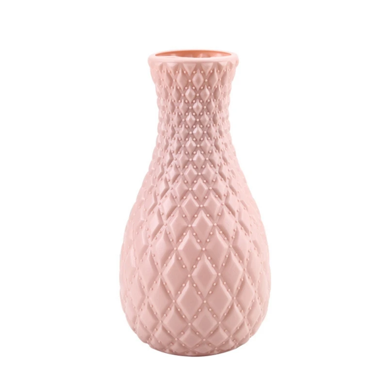 New Nordic Style Origami Plastic Vase Imitation Ceramic Flower Pot Mini Bottle Flower Basket Flower Vase Decoration Home - Цвет: RL1267E