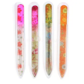 

4pcs Nail File Durable Crystal Glass Nail Art Manicure Device Tool File for Women Girl Professional Polishing Sanding File