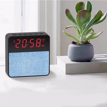 

High Quality Mini Wireless Bluetooth Loudspeaker Box Alarm Clock Radio Music Player with LED Diaplay Screen Indoor Outdoor Use