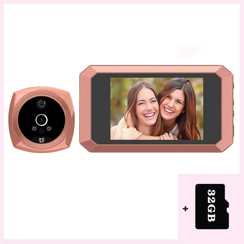 video intercom indoor station 3.5" Monitor Video Doorbell Digital Viewer Video-eye Door Peephole Camera Photo Record Night Vision Human Detection 200W Pixels door video intercom Door Intercom Systems