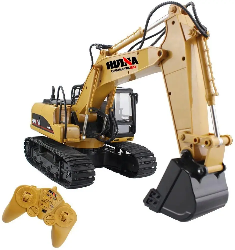 RCtown 1/14 Rc Truck Caterpillar Alloy Tractor Engineering Car 2.4ghz Radio Controlled 15 Channel Excavator Toy For Boy | Игрушки и