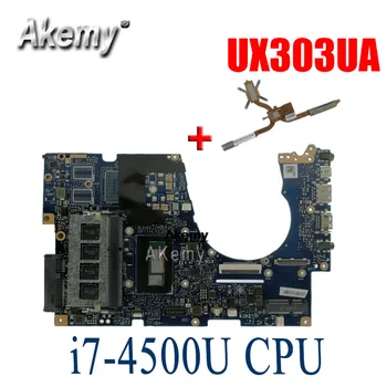 شراءل For Asus UX303UA UX303U UX303UB U303U محمول اللوحة الأم اختبار Ok GM 4 جيجابايت RAM I7-4500U وحدة المعالجة المركزية Sed-المبرد