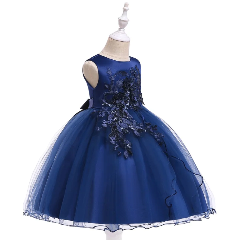 

Baby Girl Dress Applique Princess Pettiskirt Sweet Mesh Child Dress Baby Girl Sundress s