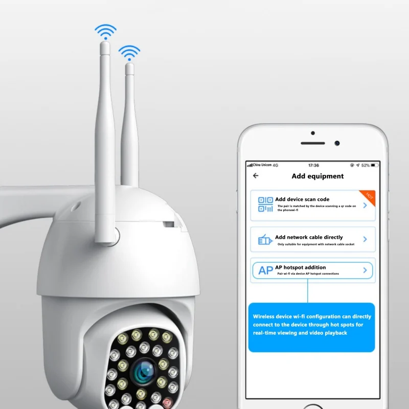 1080P HD Macchina Fotografica del CCTV Impermeabile Baby Monitor A due Vie Audio Microfono di Visio