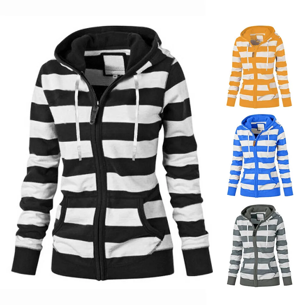 35# Women Ladies Zipper Tops Hoodie Hooded Sweatshirt Casual Slim Jumper Hoodies Woman Goth Sudaderas толстовка худи 2