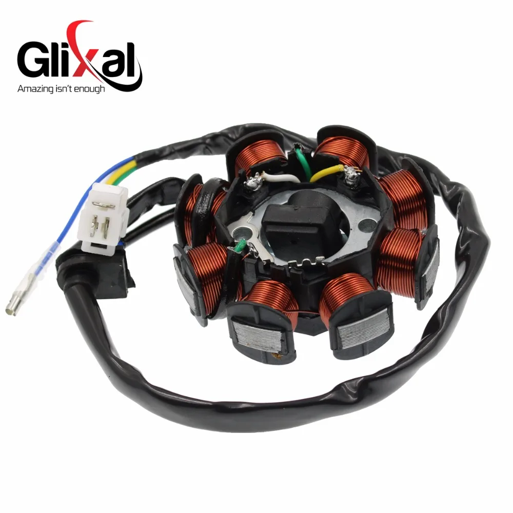Glixal GY6 49cc 50cc статор переменного тока с 8 катушками для 139QMB 139QMA китайский мопед