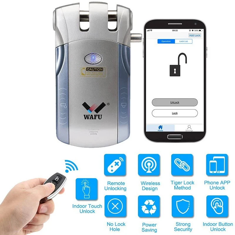 WAFU WF-010U Wireless Security Invisible Keyless