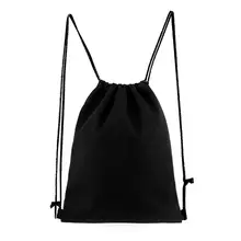 Холщовый Рюкзак на шнурке, спортивная сумка для занятий спортом для мужчин и женщин, школьная дорожная сумка