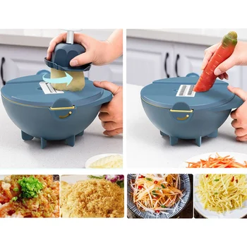 

Multifunctional Grater Kitchen Salad Cutter With Drain Basket Vegetable Cutter New Cutter Grater