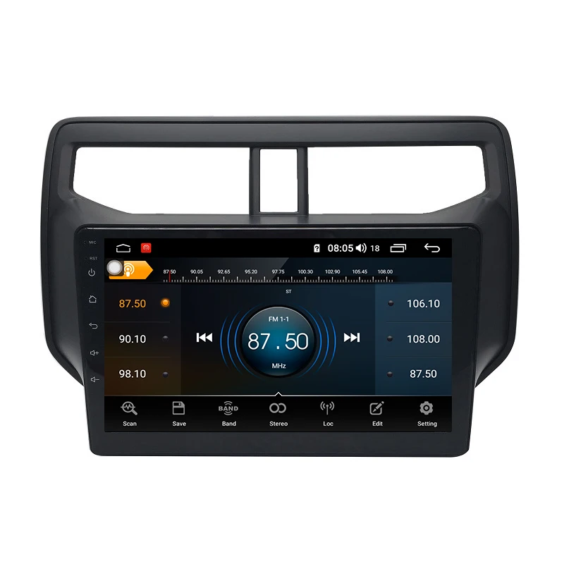 Раш Android 9,0 Восьмиядерный 4+ 64G сенсорный экран стерео Android Автомагнитола 1 Din для Toyota Rush