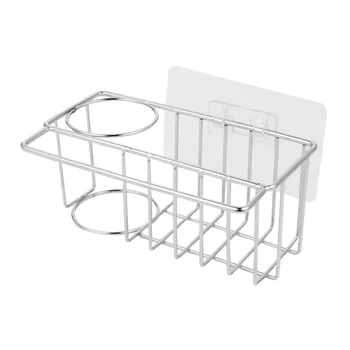 

1pc Sink Drain Shelf Stainless Steel Strong Lightweight Sink Holder Sink Drain Rack Sponge Storage Shelf for Sink Kitchen