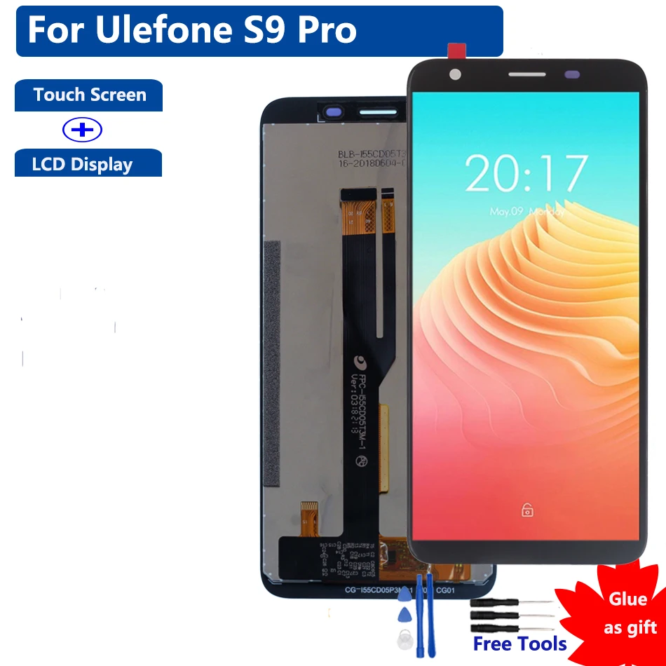 

Original For Ulefone S9 Pro Touch Screen LCD Display Digitizer Assembly For Ulefone S9 Pro Touch Screen LCD Display