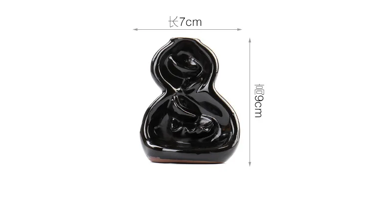 19 Style Creative Ceramic Incense Holder Portable Backflow Censer Aromatherpy Burner with Reflux Cones+ 10Pcs Incense