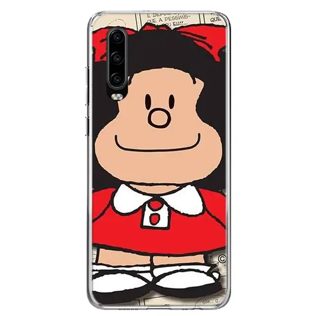 Mafalda Phone Case For Huawei P50 Pro P40 P30 Lite P20 P10 Coque Mate 10 Lite 20 30 Pro 40 Cover Capa Shell QA212-9