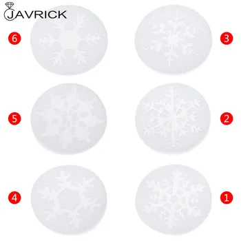 

Silicone Mold Snowflake Christmas DIY Crafts Jewelry Making Pendant Epoxy Resin