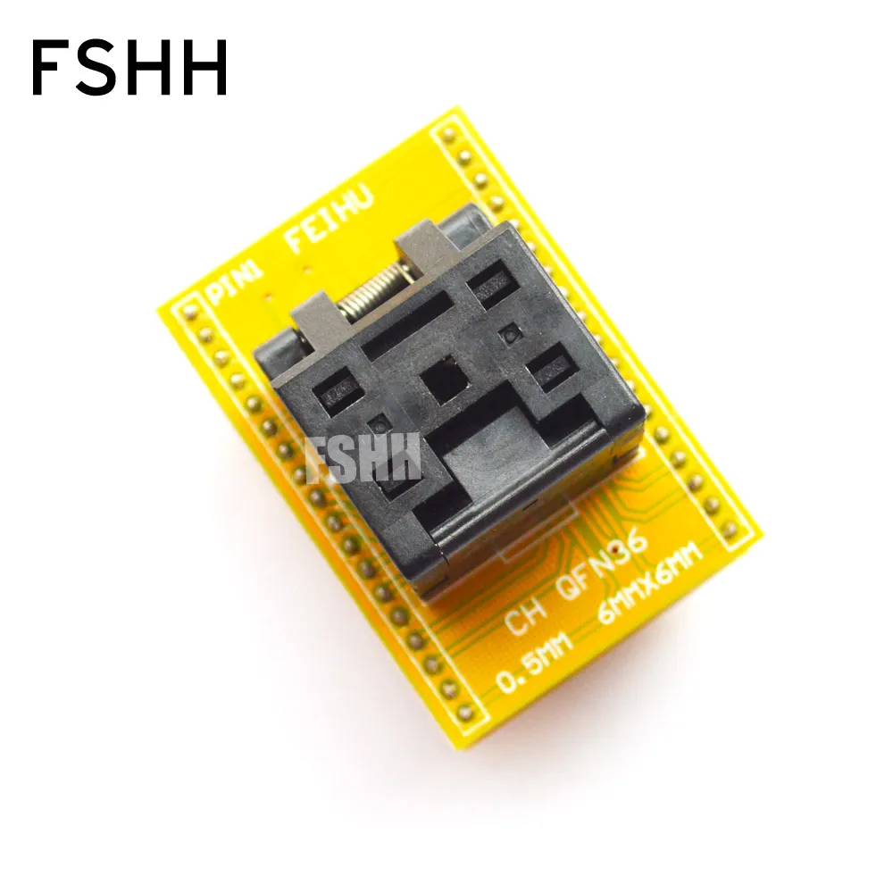 Clamshell qfn36-dip36 α׷  0.5mm 6mm x 6mm QFN36 DFN36 MLF36 WSON36 IC , Ŭ qfn36-dip36