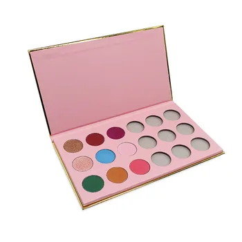 

18-color pink eyeshadow palette matte pearlescent sequins eye shadow DIY semi-finished products neutral spot