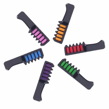 

HOT 6PCS/SET Mini Disposable Personal Salon Use Hair Dye Comb Professional Crayons For Hair Color Chalk Hair Dyeing Tool