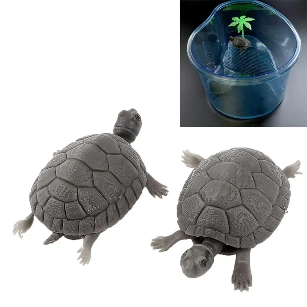 Durable1Pc Fadeless Реалистичные 3D Искусственные Поддельные маленькая черепаха без
