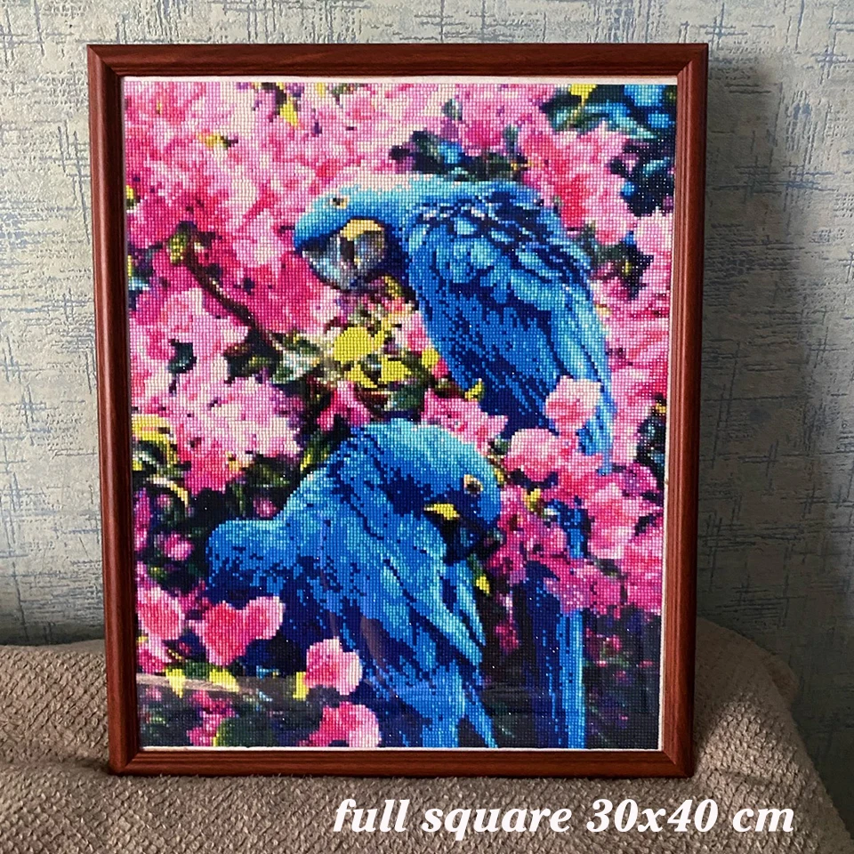 EverShine Diamond Painting Parrot Mosaic Birds Cross Stitch Kits Diamond Embroidery Animal Rhinestones Wall Decor