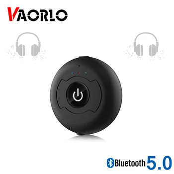 

VAORLO Bluetooth 5.0 Audio Transmitter 3.5mm AUX RCA Stereo Low Latency Multi point Wireless Adapter For TV PC Lapter Dongle