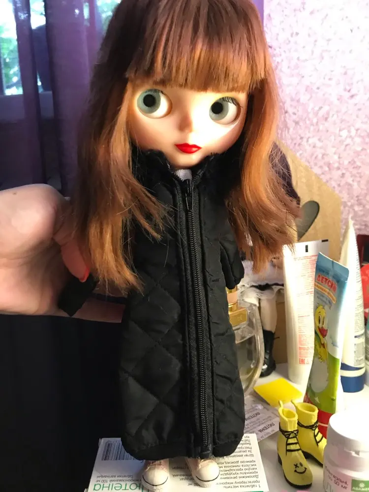 Новинка 1/6, Кукольное зимнее пальто Blyth, длинное платье, зимняя одежда, юбка, 1/6, BJD, кукольный жакет, Licca, аксессуары, Одежда для куклы Барби