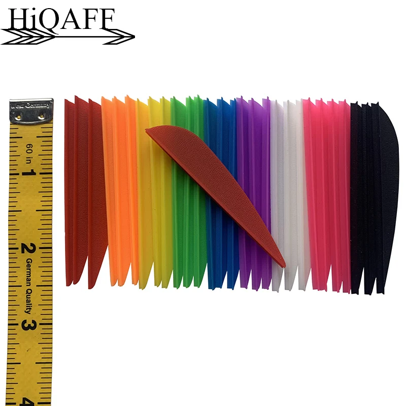 

36Pcs Hi-Q 2.5 Inch Drop Shape Fletching Rubber Shield Cut Vane Archery Arrow Tubber Feather 2.5" Archery Accessories