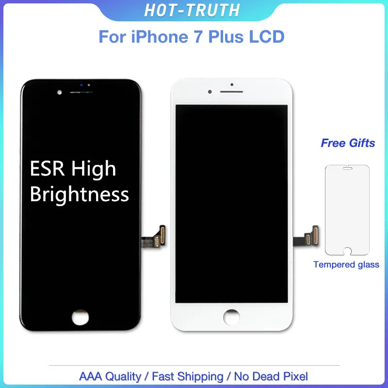 US $1.500.00 100PCSLot High Brightness TIANMA ESR LCD Display For iPhone 7  7 Plus 8 8 Plus LCDScreen 3D Touch Digitizer Assembly Free DHL