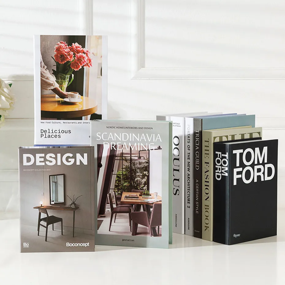 

Fake Book Decoration Creative Nordic Simple English Decorative Book Cafe Ins Decoration Hotel Simulation Book Model