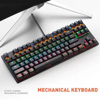 

K70 Wired Colorful LED Light Gaming Mechanical Keyboard for Desktop Computers