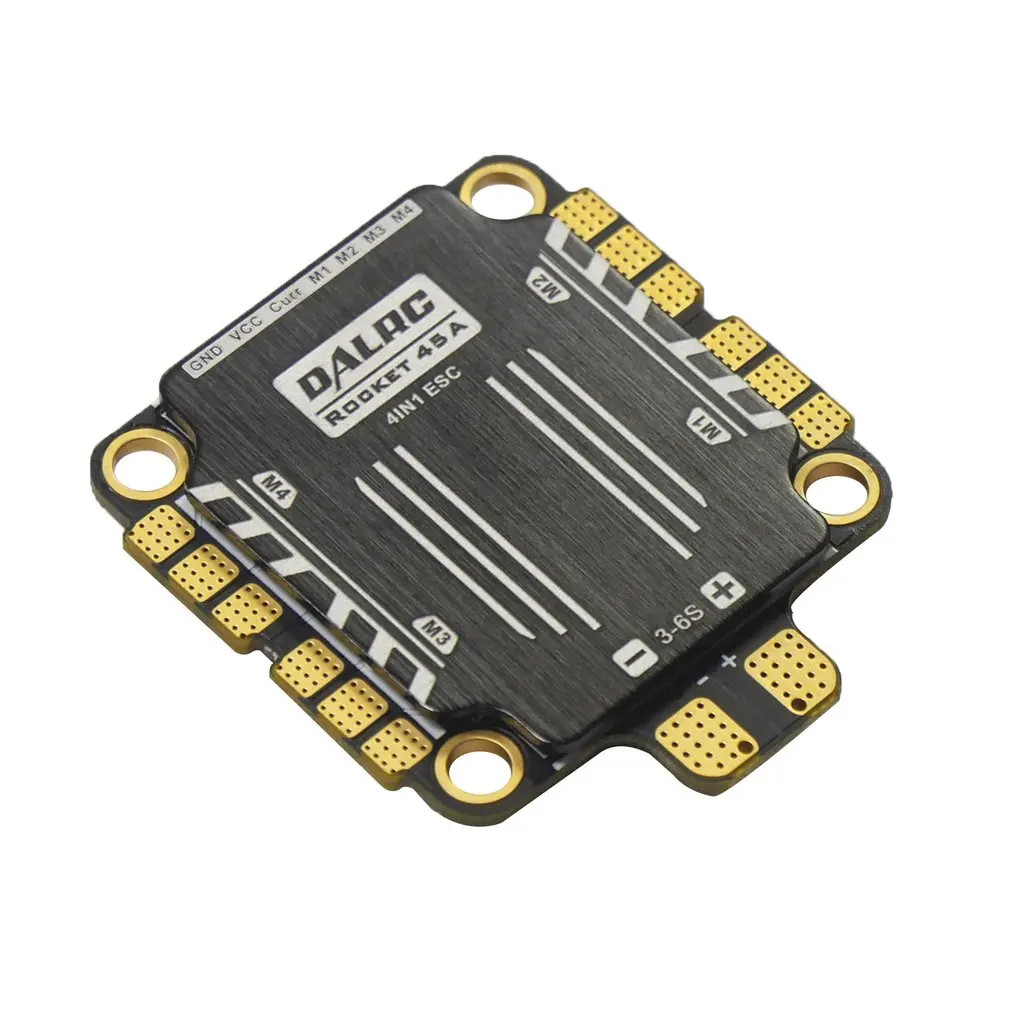 DALRC Rocket 45A 4 в 1 ESC Бесщеточный 3-6S Blheli_32 LIHV DSHOT1200 для DIY FPV гоночный Дрон совместим с F405 F722 FC