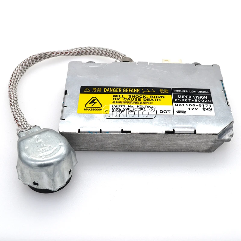SUKIOTO Genuine OEM 85967-50020 D2S D2R Ballast Xenon Kit 55W 5500K D2S D2R D4S D4R Fast Bright Car Light HID Headlamp Bulb (2)