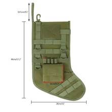 Вручение MOLLE Рождество чулок мешок(Тактический) дампа падения мешок Утилита хранения сумка Организатор EDC пакет Охота журнал сумки