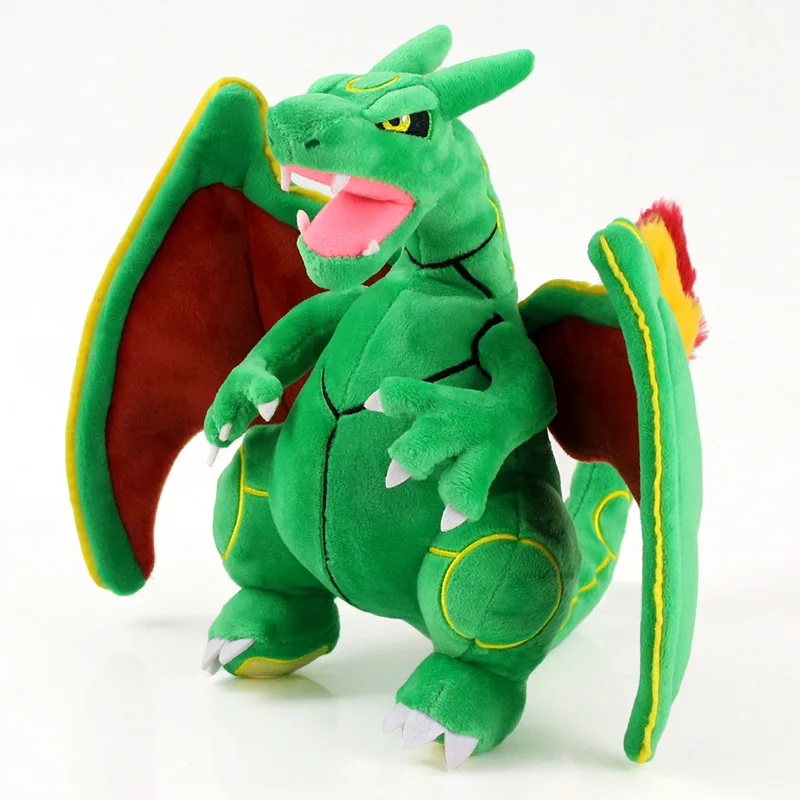25 см аниме игрушка мультфильм зеленый Rayquaza плюшевый Чаризард мягкие куклы игрушки на день рождения Рождество для детей подарок