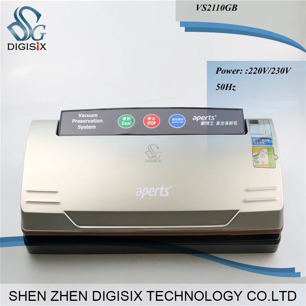 

Free shipping Multifunction Plastic vacuum packaging sealing machine Small vacuum sealer VS2110GB