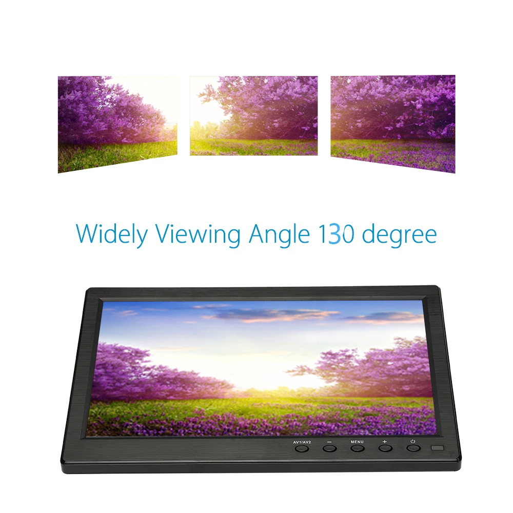 10 &quotTFT lcd 1024X600 монитор с BNC AV VGA HDMI для ПК DVD CCTV камера компьютер безопасности IPS