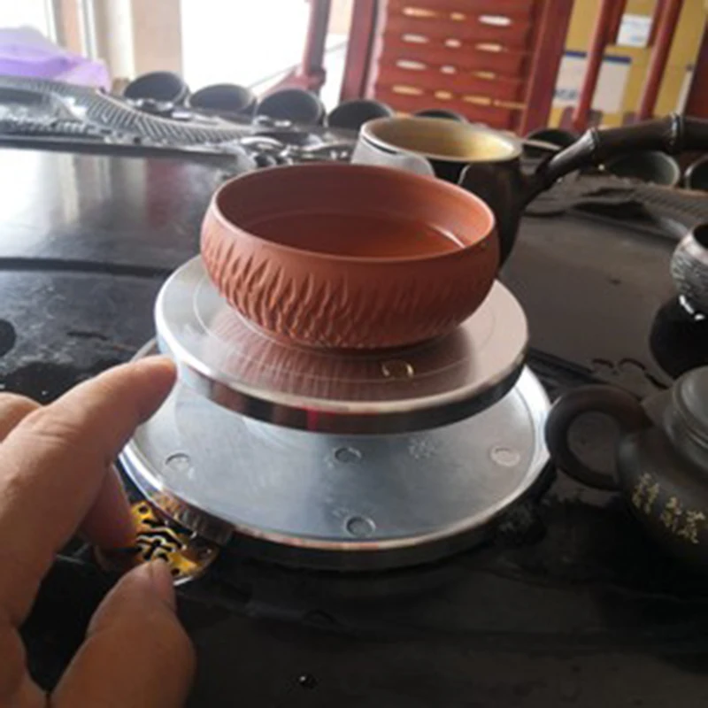 8-30cm Pottery Wheel Alloy Heavy Duty Metal Pottery Decorating Banding Wheel Quite Smooth turning pottery tools Stand Turntable