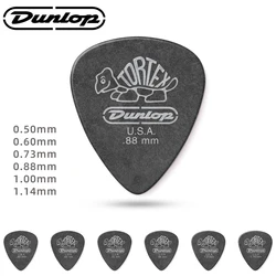 Dunlop    Pick. 488R Tortex BLACK matte non-slip acoustic/electric guitar pick. Thickness: 0.50/0.60/0.73/0.88/1.00/1.14mm.