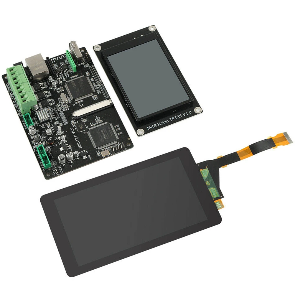 MKS DLP 3D Printer Accessories Replacement LCD Display Hardware Control Board Kit Touch Screen Light Curing TFT35 Software Cable